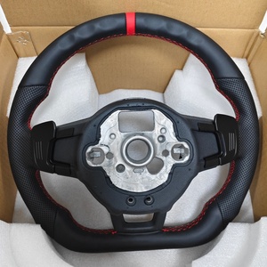 Volant R-Line pour VW Polo <span class=keywords><strong>GTI</strong></span> GTE <span class=keywords><strong>Golf</strong></span> 6 MK5 MK7 Passat Tiguan Scirocco - Product Image 6