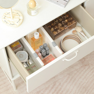 Adjustable Plastic Drawer Divider With <b>Hook</b> Installation For Desktop Organization - Product Image 2