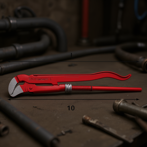 Clé à molette réglable 310 N longueur L pour réparation de tuyaux et mécanique - Product Image 3