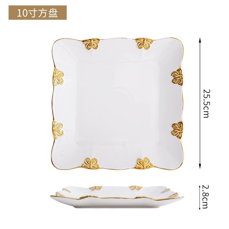 10"  square plate
