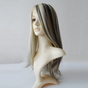 Commercio all'ingrosso 1B/60 # nero con <span class=keywords><strong>platino</strong></span> mette in evidenza cap 13x4 Brasiliani del virgin dei capelli umani di glueless anteriore del merletto parrucca bionda - Product Image 5