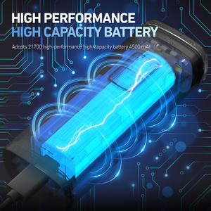 Phare de vélo LED 2000 Flow pour <span class=keywords><strong>VTT</strong></span> et vélo de route, <span class=keywords><strong>1200</strong></span> <span class=keywords><strong>lumens</strong></span> ultra lumineux, clignotant, étanche IPX6, 6 modes, 4500mAh - Product Image 3