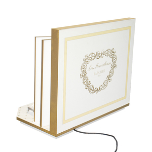 Thiết Kế Tùy Chỉnh Triển Lãm Truy Cập Trang Điểm Vẻ Đẹp Hiển Thị Đứng <span class=keywords><strong>LED</strong></span> Mỹ Phẩm Hiển Thị Kệ - Product Image 6