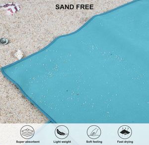 RPET Eco-Friendly Microfiber Beach <b>Towel</b> Oversized Sand Free Quick Dry Super Absorbent Custom Logo Printed <b>Large</b> Travel <b>Towel</b> - Product Image 4