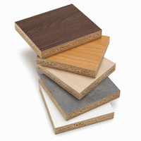 Panneau de bois décoratif de haute qualité en gros, surface mate, matériau durable pour meubles, panneau de particules mélaminé
