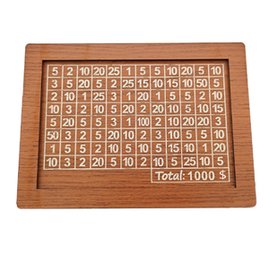 Ahşap kumbara para tasarruf para kutusu sayaç 1000 USD kişiselleştirilmiş Diy banka çocuklar yetişkinler için tasarruf hedefi - Product Image 2
