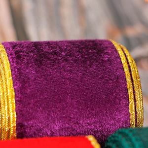 Pita MSD 6,3 cm Pinggiran Kawat Emas Beludru Vintage Pita Natal Selamat Natal - Product Image 5