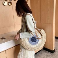 Sacs en rotin grand sac à main de luxe chinois mignon sacs à main pour femmes à la mode lettre sac de paille dame coquille faveur de mariage pochette thaïlande