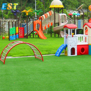 Bán buôn màu xanh lá cây cỏ thể thao Turf phòng tập thể dục nhân tạo chạy nước rút theo dõi Turf CuộN cỏ Mat cho công viên ngoài trời - Product Image 5