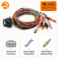 Arnés de Cableado de Prueba Multiterminal Personalizado, Cobre OFC, Contactos Chapados en Oro con PVC, para Robots Industriales, Drones y Automatización