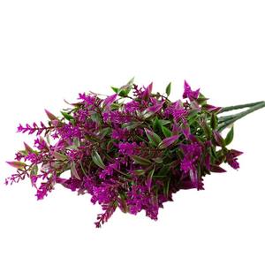 WFR101, venta al por mayor de estilo de París, ramo de plantas realistas, flores artificiales de lavanda púrpura, simulación de hierba de <span class=keywords><strong>Acacia</strong></span>, <span class=keywords><strong>flor</strong></span> de planta - Product Image 5