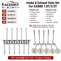 RACEORLY 06J107065AH 06H103171 Kit Piston Overhaul Mesin Ukuran Lebih Besar 0.50 83mm untuk VW GTI EA888 2.0T CDA CCZ CAW
