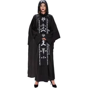 Mujeres mago bruja mago Grim Reaper hechicera película <span class=keywords><strong>de</strong></span> TV disfraces <span class=keywords><strong>de</strong></span> Halloween sacerdote con capucha túnica capa manto <span class=keywords><strong>disfraz</strong></span> - Product Image 2