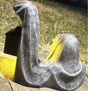 सजावट के लिए प्रकाश के साथ असामान्य रूपों में कस्टम कांस्य मूर्तिकला अमूर्त कला - Product Image 3