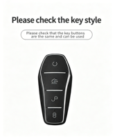 Étui de protection souple en TPU de qualité supérieure pour clé de voiture BYD Song Plus Qin DMI Han EV Yuan Pro Tang ATTO 3, avec porte-clés et accessoire de sac