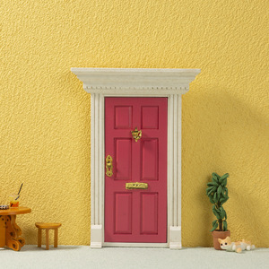 Haochang 1:12 Mini <span class=keywords><strong>casa</strong></span> <span class=keywords><strong>de</strong></span> <span class=keywords><strong>muñecas</strong></span> accesorios <span class=keywords><strong>casa</strong></span> <span class=keywords><strong>de</strong></span> <span class=keywords><strong>muñecas</strong></span> muebles Color Spire Villa <span class=keywords><strong>Real</strong></span> Hardware puerta - Product Image 3