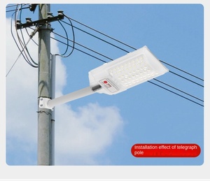 Không thấm nước ngoài trời nhôm vườn 300W lampadaire Solaire tích hợp <span class=keywords><strong>Led</strong></span> năng lượng mặt trời ánh sáng đường phố với CCTV Camera An Ninh 4 gam - Product Image 1