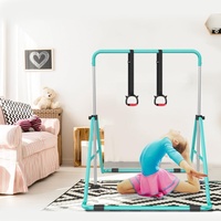 Barre de gymnastique pliable pour enfants, barre horizontale extensible pour entraînement à domicile, barres de gymnastique à domicile avec hauteur réglable
