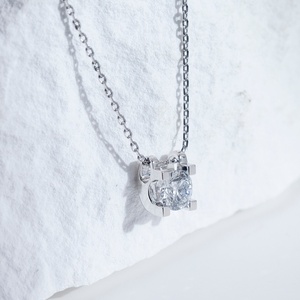 Bijoux Messi MSN-812 14K Diamant de laboratoire 1CT D VS1 Pendentif Collier design tournesol pour fête/femmes - Product Image 3