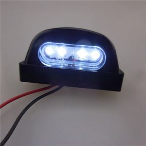 Accessoires pour motos, éclairage de plaque d'immatriculation pour vélo électrique, support de plaque d'immatriculation LED blanc pour moto, 2 fils - Product Image 6