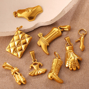 Pendentifs Thème Chaussures et Sacs, Style Vêtements, Tons Dorés, Accessoires Bijoux DIY, Unisexe, Usage Quotidien - Product Image 3