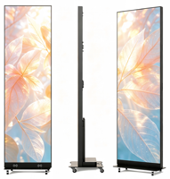 Écran LED mobile d'extérieur P3.076, mur vidéo autoportant, grand écran publicitaire sur pied, vente en gros