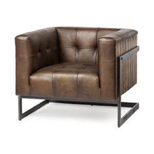 Chaise de salle à manger en cuir moderne de haute qualité au meilleur prix pour bureau à domicile avec hauteur réglable - Product Image 1