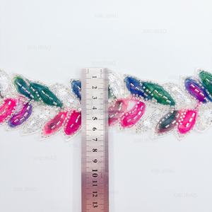 Eugene Gekleurde Kant met Spoel, 100% Polyester Kantbies, Kinderkleding Randversiering, Borduurkant - Product Image 2