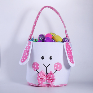 Ornements de maison de <span class=keywords><strong>vacances</strong></span> personnalisés en gros, seau à bonbons pour la chasse aux œufs pour enfants, panier de chasse aux œufs personnalisé, seau de Pâques monogramme - Product Image 1