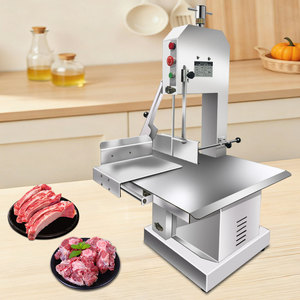 Nouvelle scie à os en acier inoxydable Xibao, machine à découper la viande, scie à ruban de boucher sur comptoir, découpeuse de viande congelée, haut rendement, 2 ans - Product Image 2