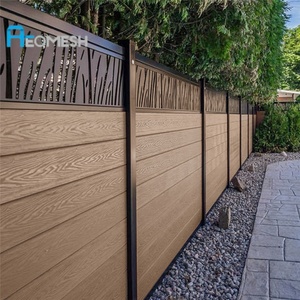 Panneaux de clôture modernes Aeomesh en WPC, panneaux composites <span class=keywords><strong>bois</strong></span>-plastique 3D co-extrudés, vente en gros, pour <span class=keywords><strong>jardin</strong></span> et espaces privés - Product Image 2
