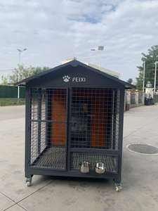 Tragbares Hundehaus mit Robustem Metallkäfig, Warmem Nest, Oberlicht und Umzäuntem Ruhebereich - Product Image 5