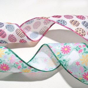 2-1/2 "lebar 63mm 10yard dekorasi pohon kerajinan pembungkus Hadiah pita kabel bermata rami - Product Image 4