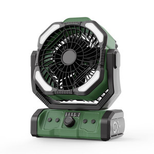 Portable <b>Outdoor</b> Rechargeable Fan With Remote Control Oscillating <b>Timer</b> Strong Airflow 30W Camping Fishing Tent Use - Product Image 5