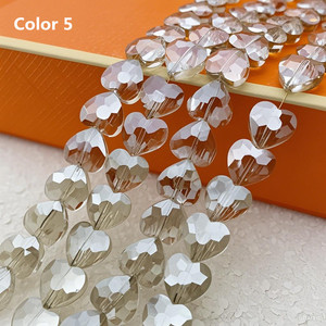 68 Piezas <span class=keywords><strong>de</strong></span> Cuentas <span class=keywords><strong>de</strong></span> Cristal Facetadas Brillantes en Forma <span class=keywords><strong>de</strong></span> Corazón Plano <span class=keywords><strong>de</strong></span> 10 mm, Cuentas <span class=keywords><strong>de</strong></span> Cristal <span class=keywords><strong>de</strong></span> Primera Calidad para Joyería - Product Image 6