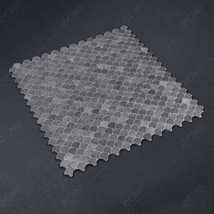 Mosaïque en aluminium de style luxe, couleur bronze, forme mini-coquille, pour usage hôtelier - Product Image 2