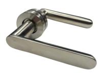 Poignée de porte en acier moulé sous pression de conception européenne moderne avec angle droit, installation facile pour villa, bureau, appartement