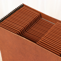 Sac porte-documents en accordéon format A4 21 poches en papier kraft personnalisé OEM Vente en gros Organisateur de documents en forme de portefeuille Bureau Utilisation scolaire