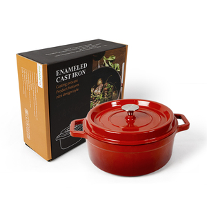 Casserole en fonte émaillée antiadhésive de haute qualité, <span class=keywords><strong>cocotte</strong></span>, design zen asiatique, écologique, tous les types de cuisinières - Product Image 6