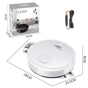 Mini Robot Aspirador Totalmente Automático con Filtro HEPA, Motor sin Escobillas, Limpieza en Seco/Húmedo, Alimentación USB, Navegación por Giroscopio, Batería de Litio - Product Image 2