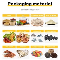 Mesin Pengisi Granul Layar Sentuh Baru untuk Popcorn, Permen, Keripik Kentang, Teh, Aksesoris Perangkat Keras, Mesin Pengisi Semi-otomatis
