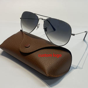 Lunettes de soleil Pilots UV400 les plus vendues avec monture en métal et verres dégradés, lunettes de soleil de marque de créateur - Product Image 1