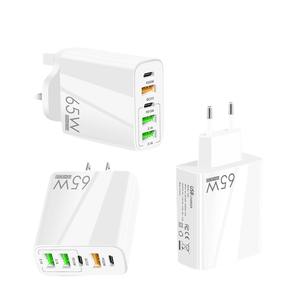 Chargeur de téléphone 65W double type-c 20W PD pour iPhone Chargeur EU US UK Wall Plug 3.1A USB Chargeur de téléphone pour IPhone/Samsung/Xiaomi/Vivo - Product Image 1