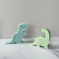 Moule Fait Main en Silicone pour Savon et Pâte à Modeler, Formes d'Animaux – Dinosaure, Grenouille, Girafe, Éléphant, Jolis Outils de Pâtisserie