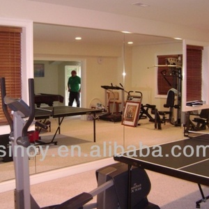 Grand miroir de salle de sport moderne en verre avec écran d'affichage pour le sport, équipement de fitness réfléchissant de haute qualité à fixation murale, fabriqué en Chine - Product Image 5