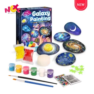 Paint Your Own! Galaxy Gemstone Collection Stone Painting Art Early Education Toy Kit STEM Toys Gifts For Children In Stock