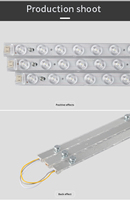 Module lumineux LED magnétique en bande longue, protection IP43, 85-265V, pour salon, design moderne, garantie 5 ans, lentille haute luminosité