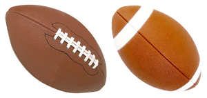 Ballon de football américain marron pliable, léger, durable, avec logo et lacets - Product Image 6