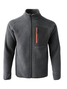 Vêtements de sport pour hommes 1/4 fermeture éclair polaire sweats coupe-vent vêtements de plein air Jogging chandails pour hommes vestes - Product Image 4