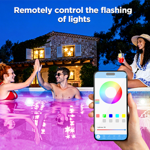 Luz LED RGB Sumergible para Piscina con Carcasa de PC Colorida, IP68, con Control Remoto y 1 Año de Garantía - Product Image 3